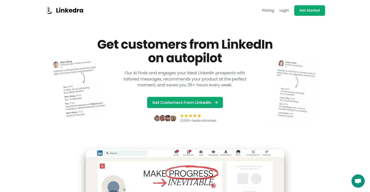Linkedra screenshot