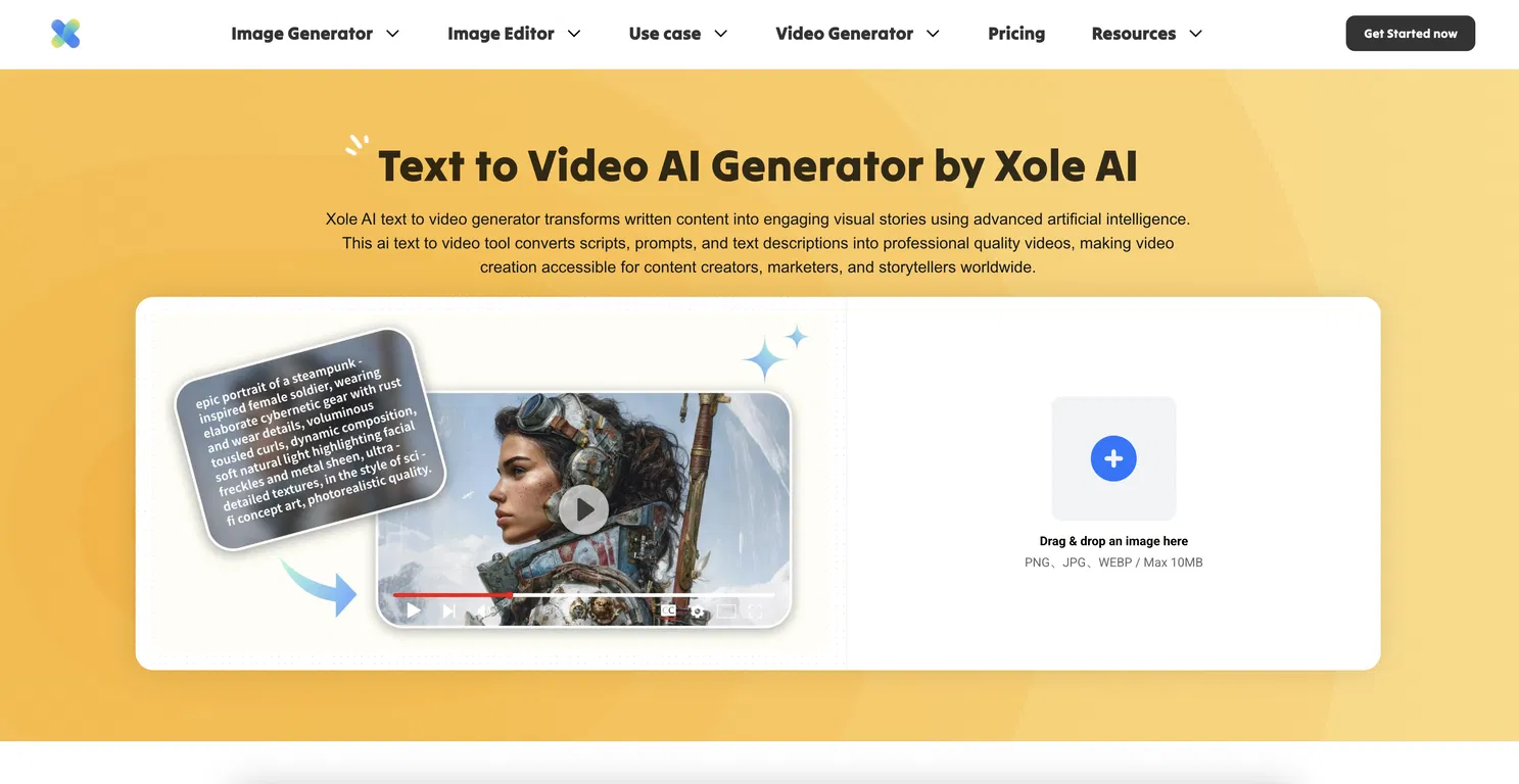Xole AI | Text to Video screenshot