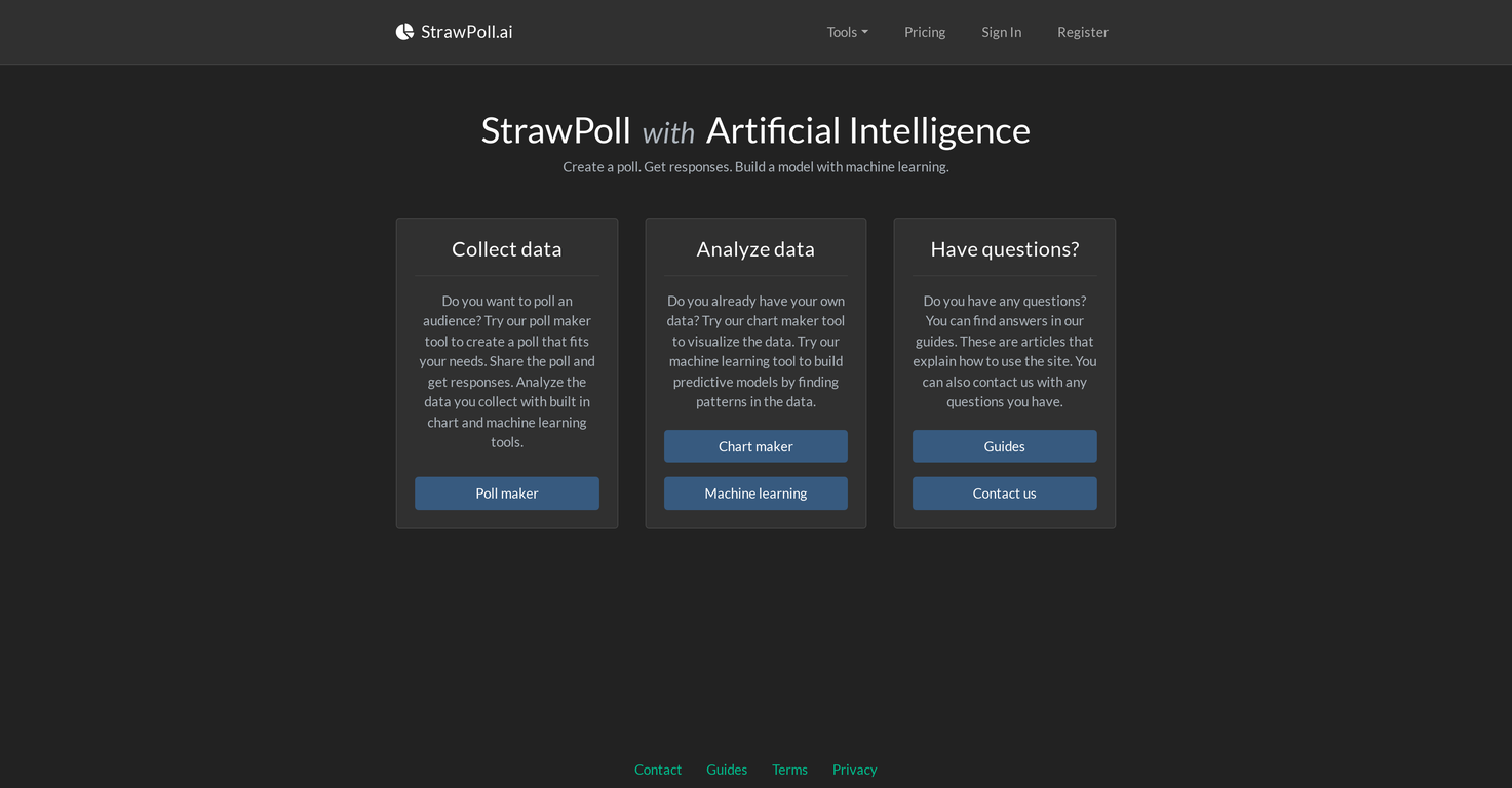 StrawPoll screenshot