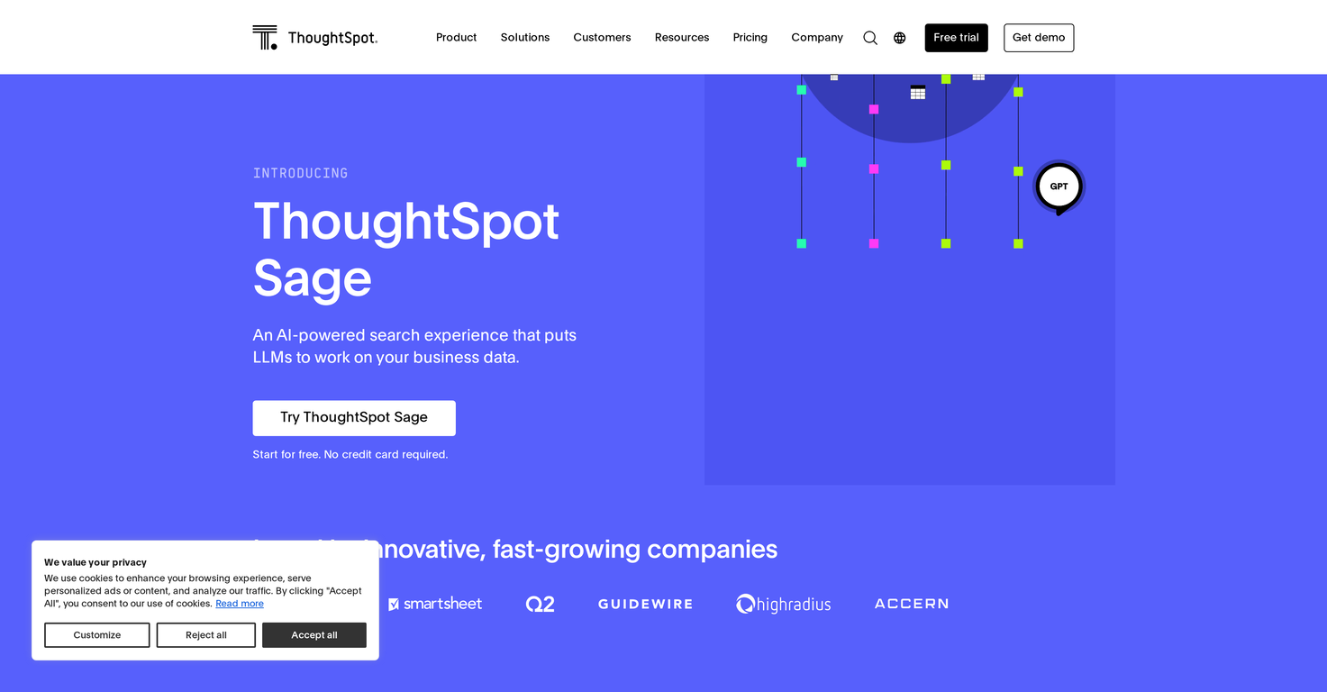 ThoughtSpot Sage screenshot