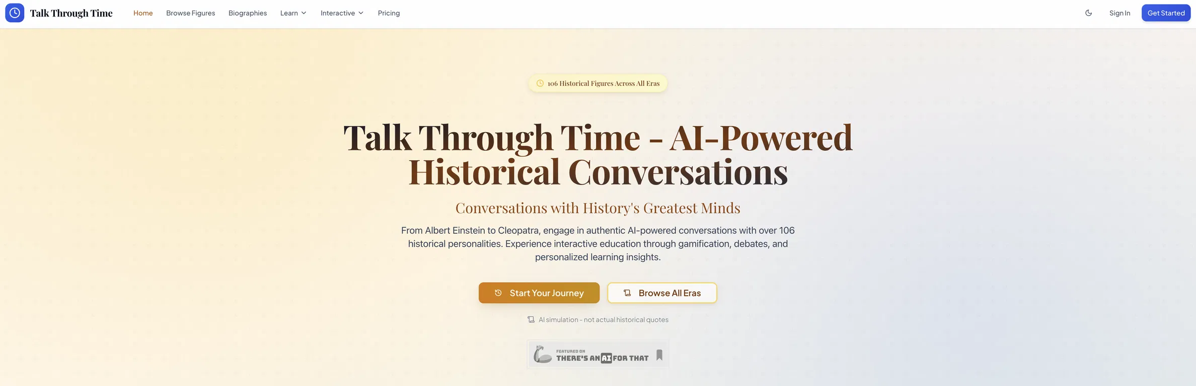 Talk Through Time screenshot