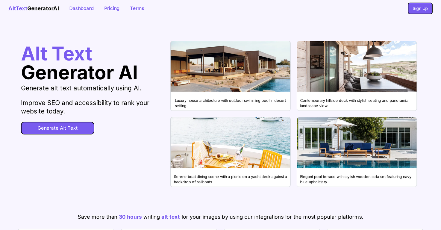 Alt Text AI Generator screenshot