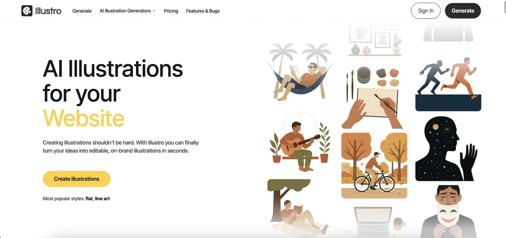 Illustro - AI Illustration Generator screenshot