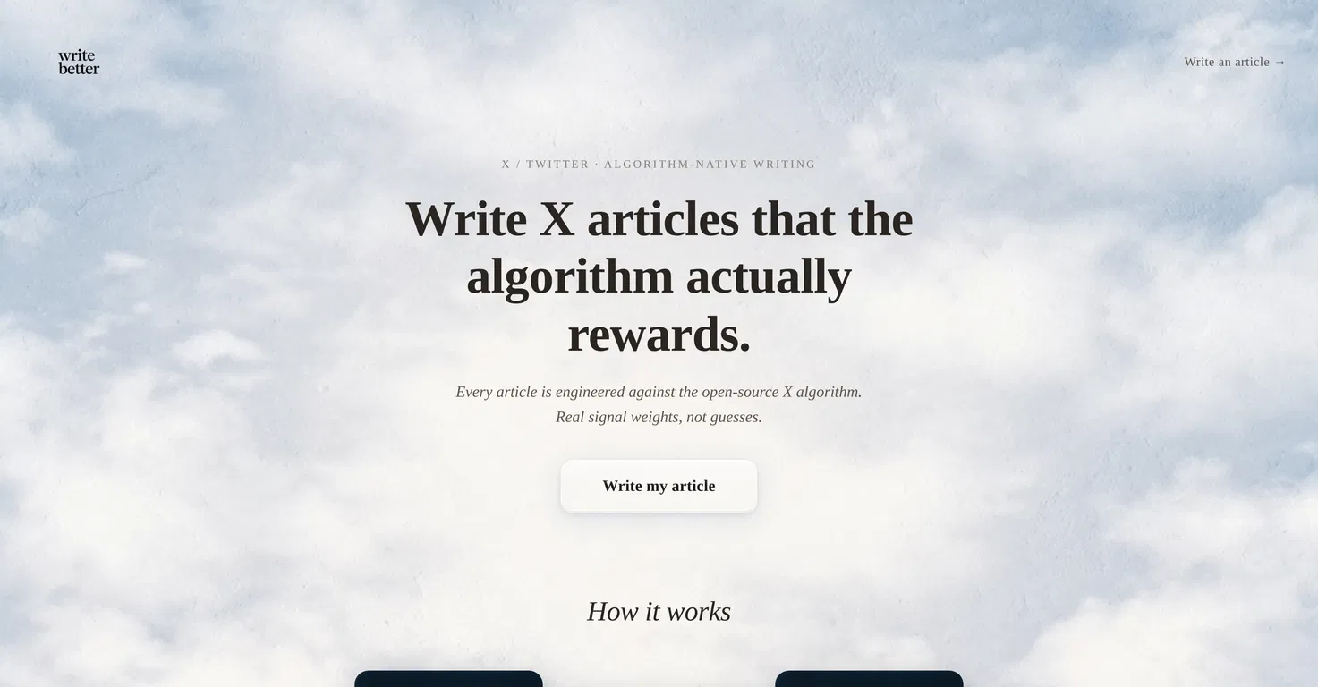 write better X articles screenshot