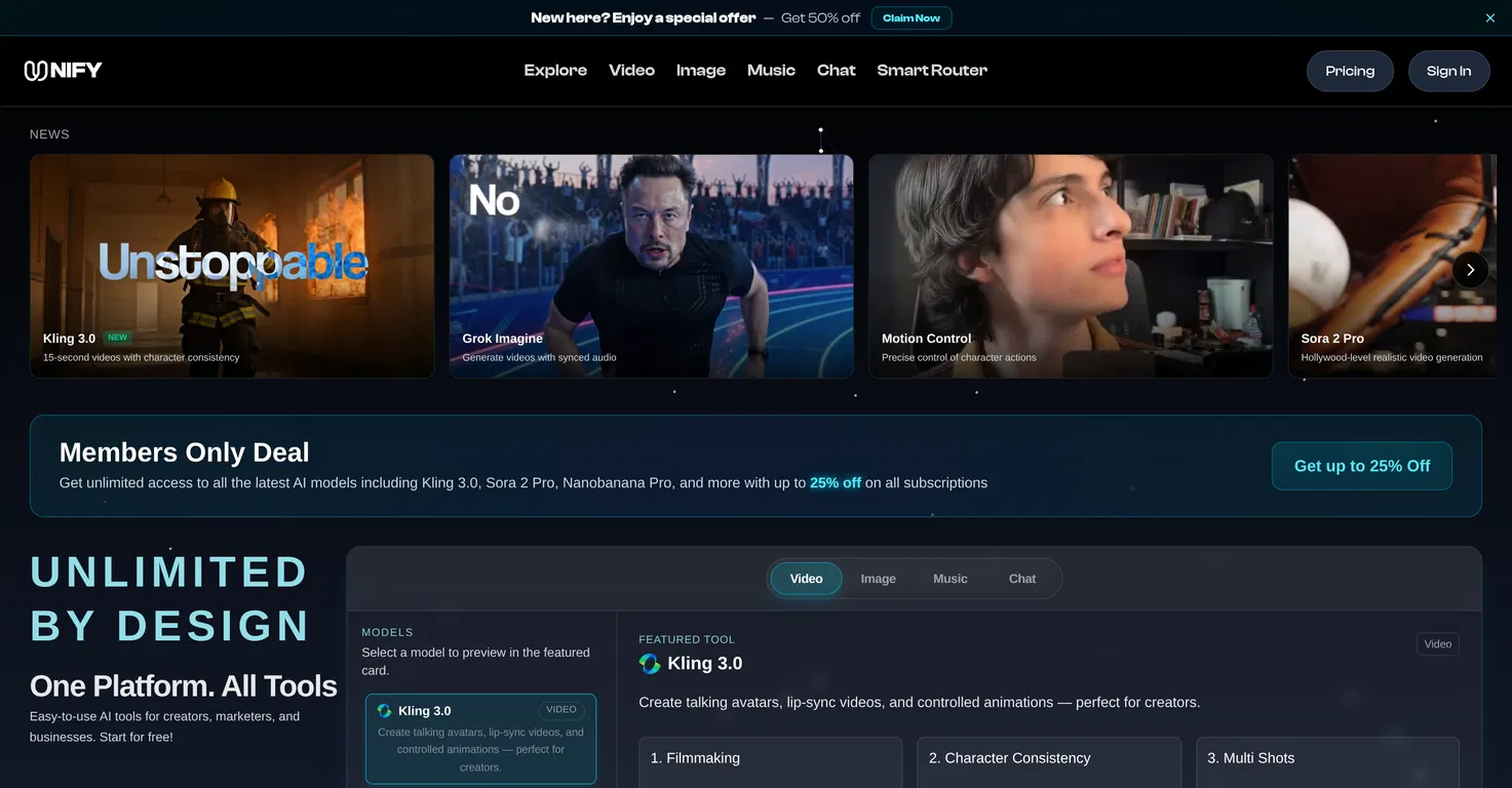 Unify AI screenshot