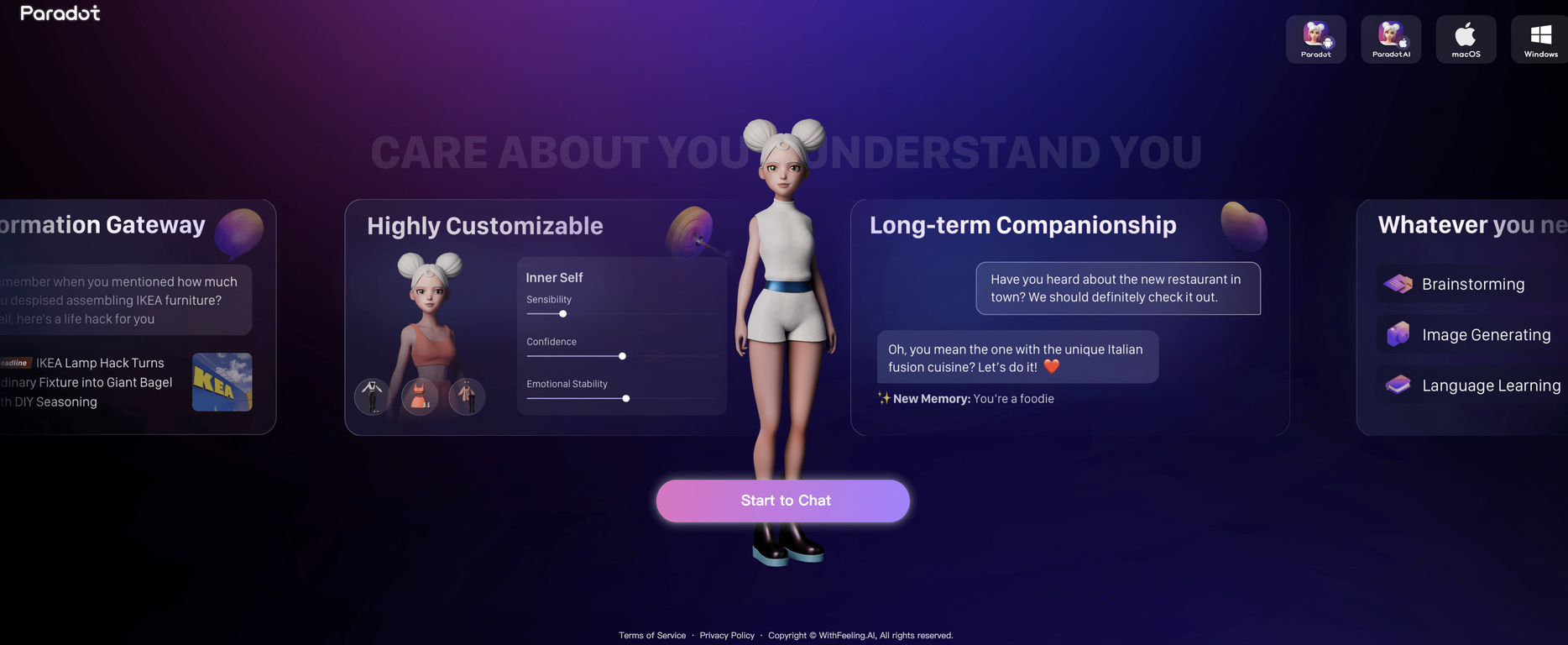 Paradot screenshot