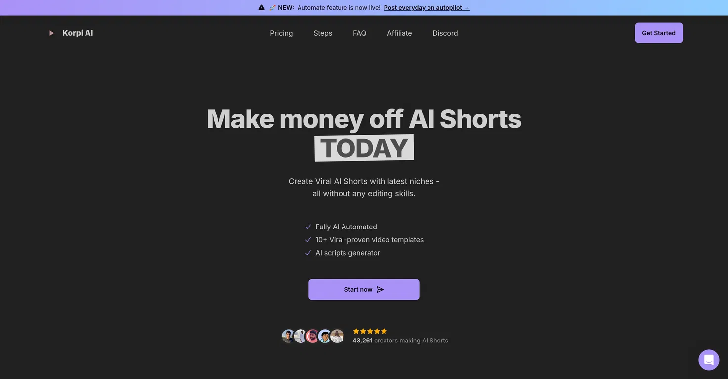 Korpi AI screenshot