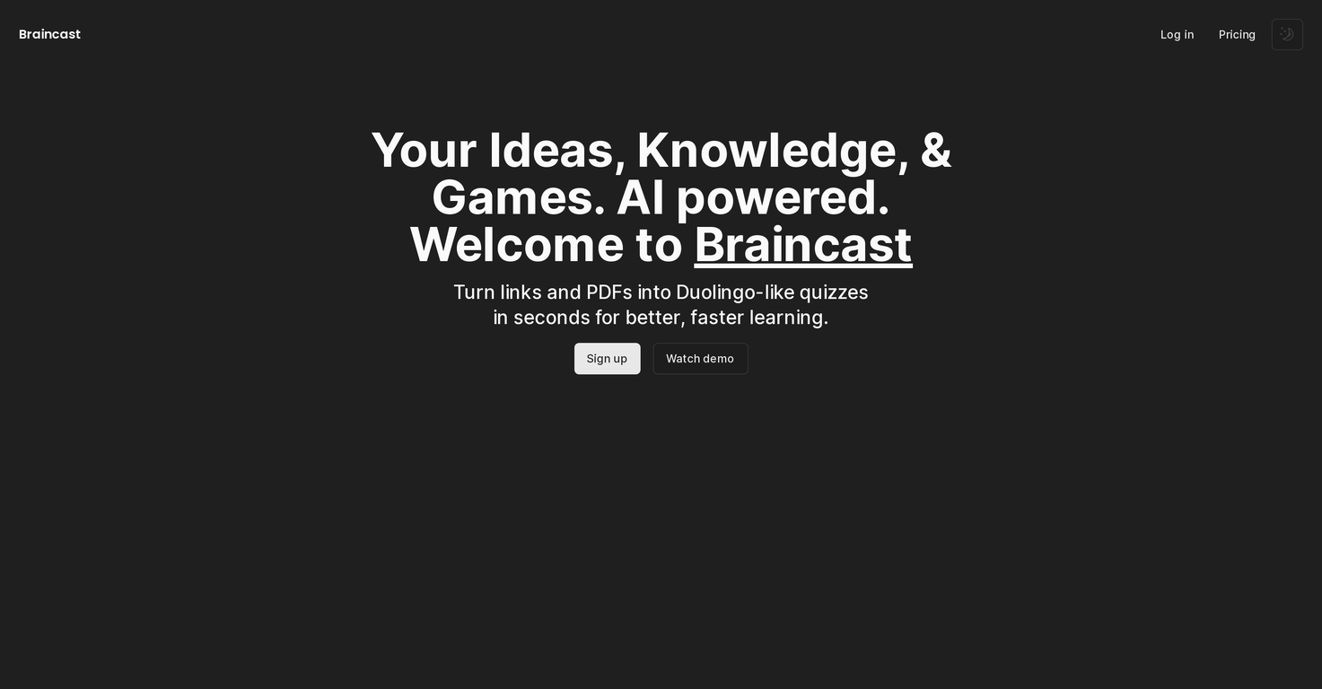Braincast screenshot