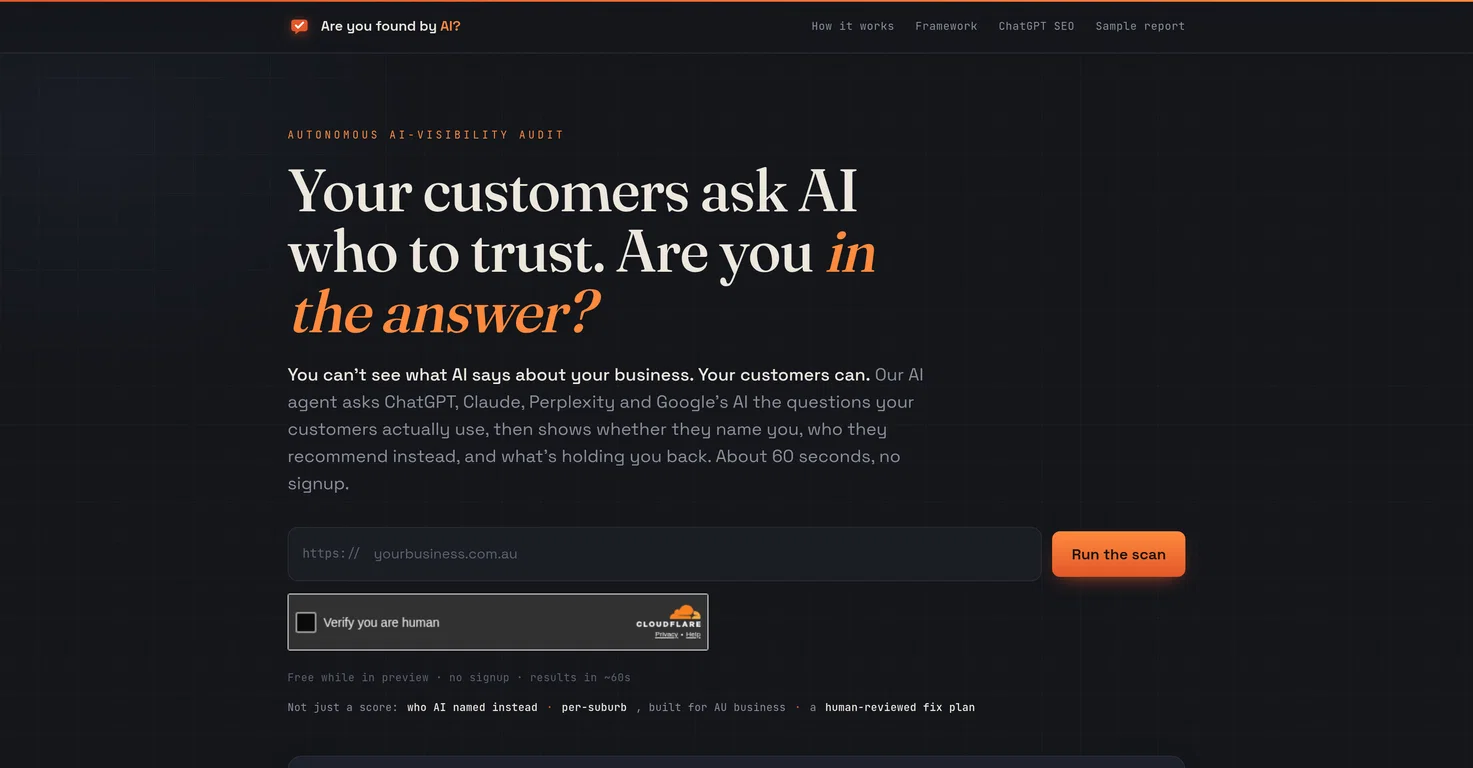Are you found by AI? screenshot