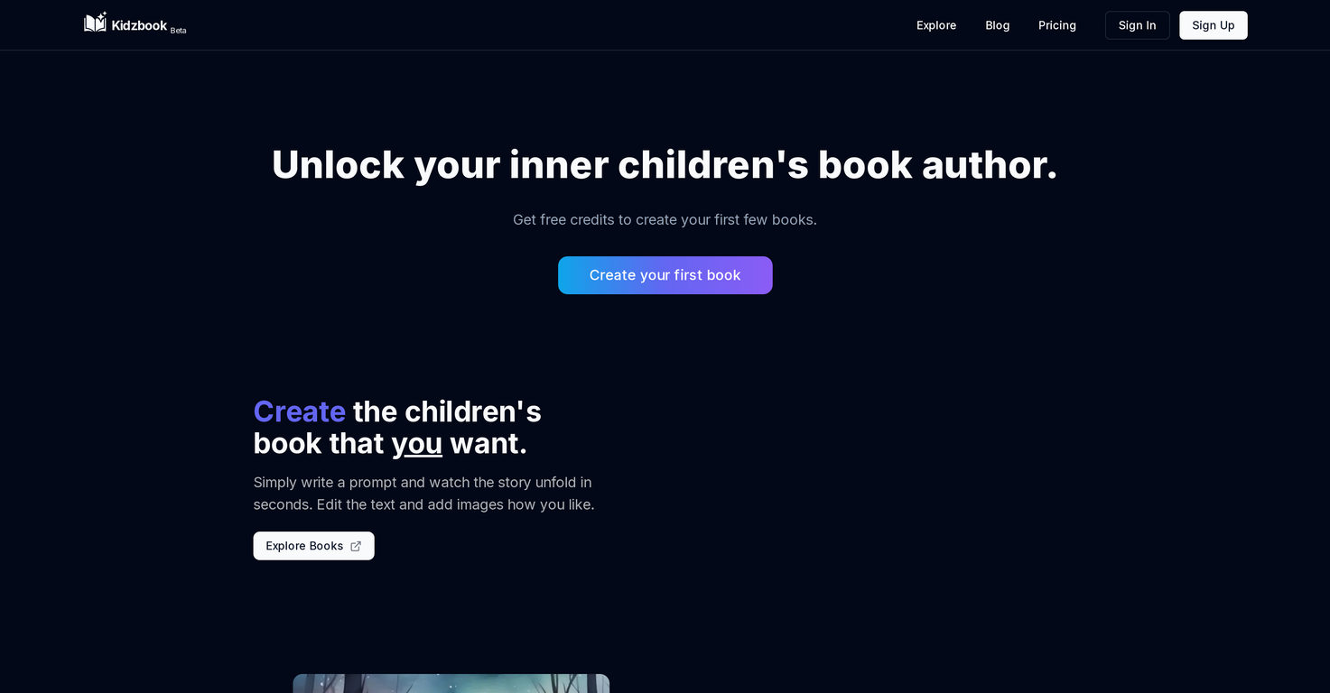 Kidzbook screenshot