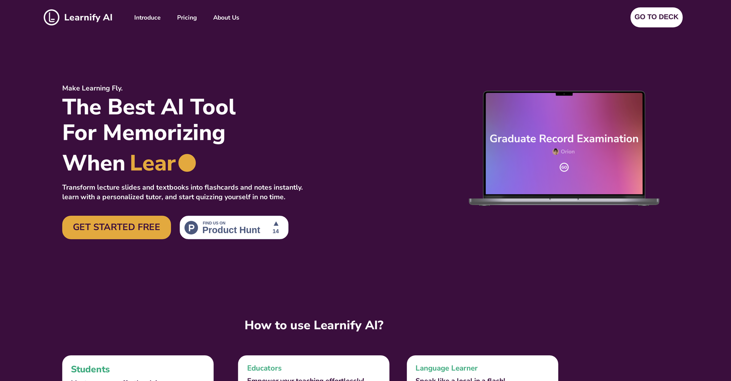 Learnify AI screenshot