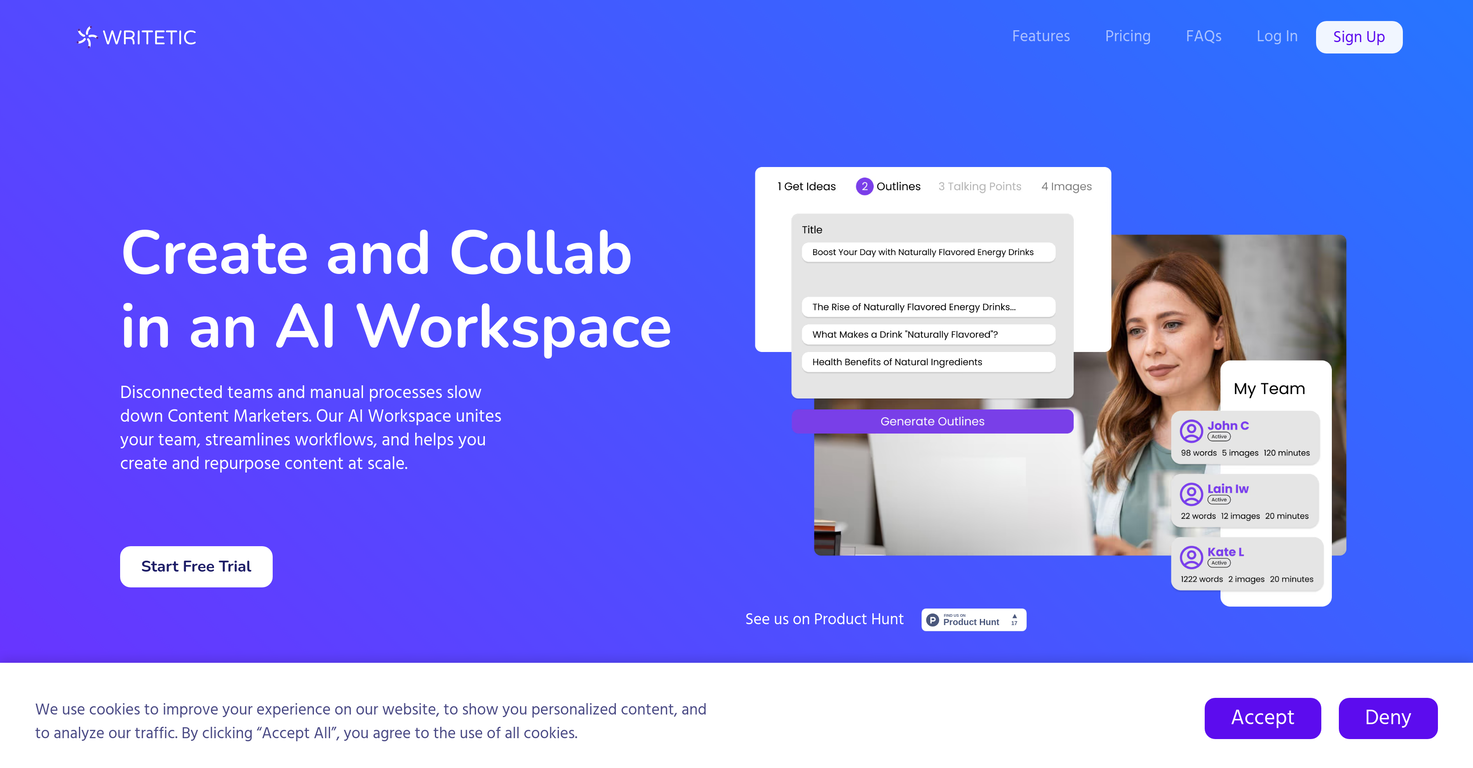 Writetic screenshot