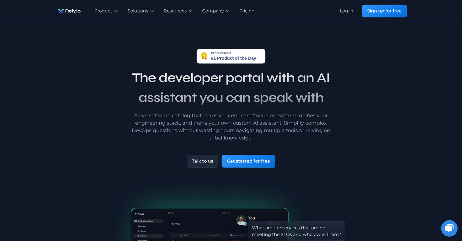 Rely.io screenshot