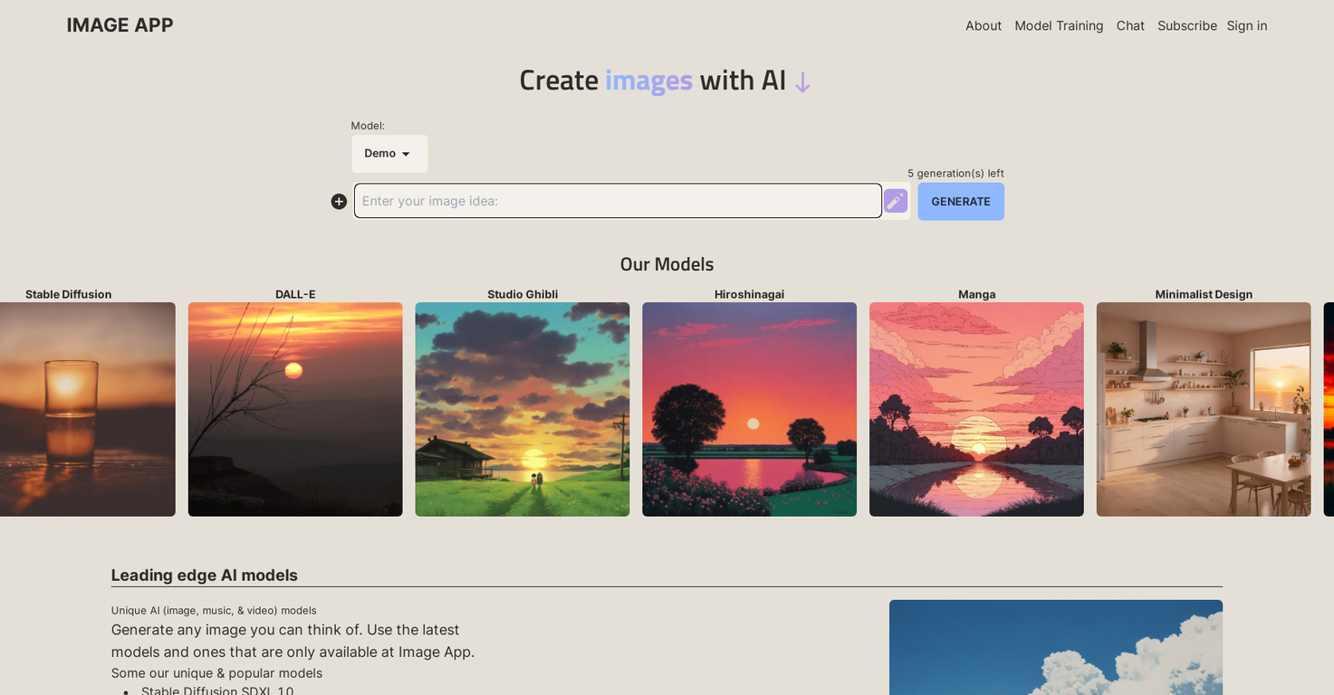 Image App screenshot