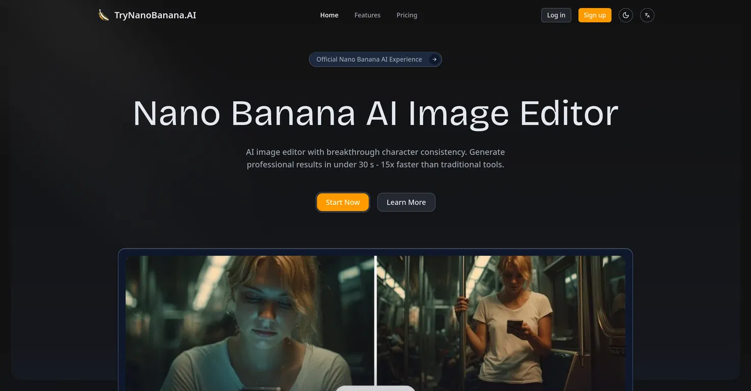 TryNanoBanana.AI screenshot