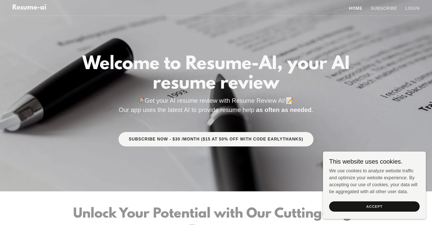Resume AI screenshot