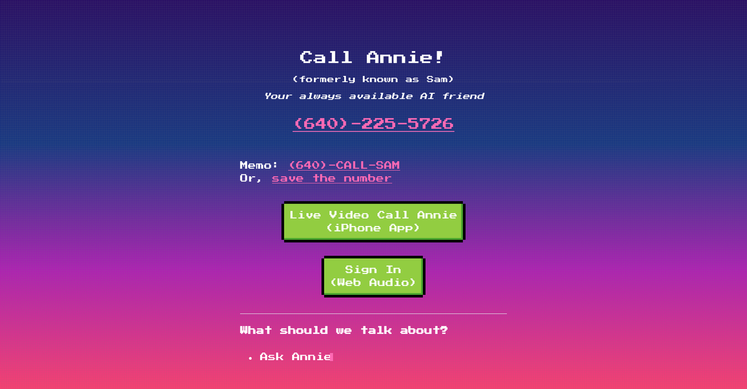 Call Annie screenshot