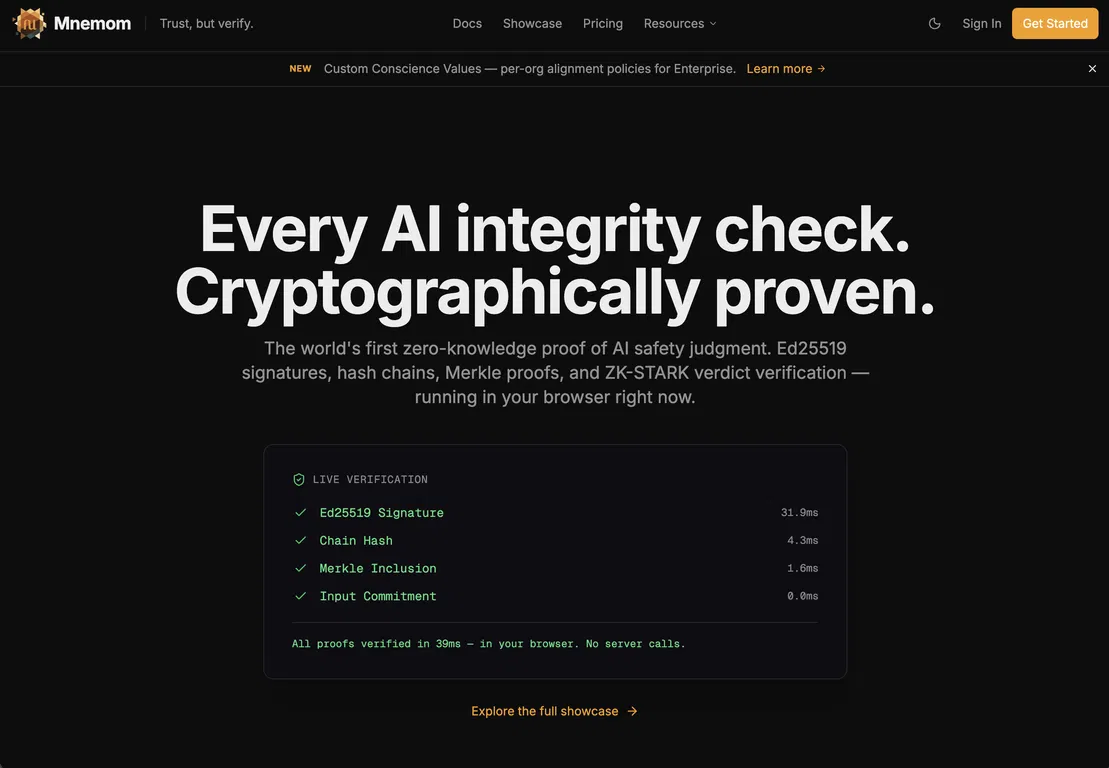 Mnemom screenshot
