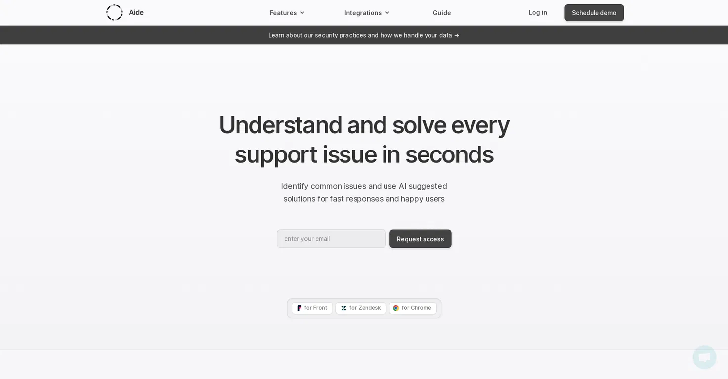 Aide screenshot