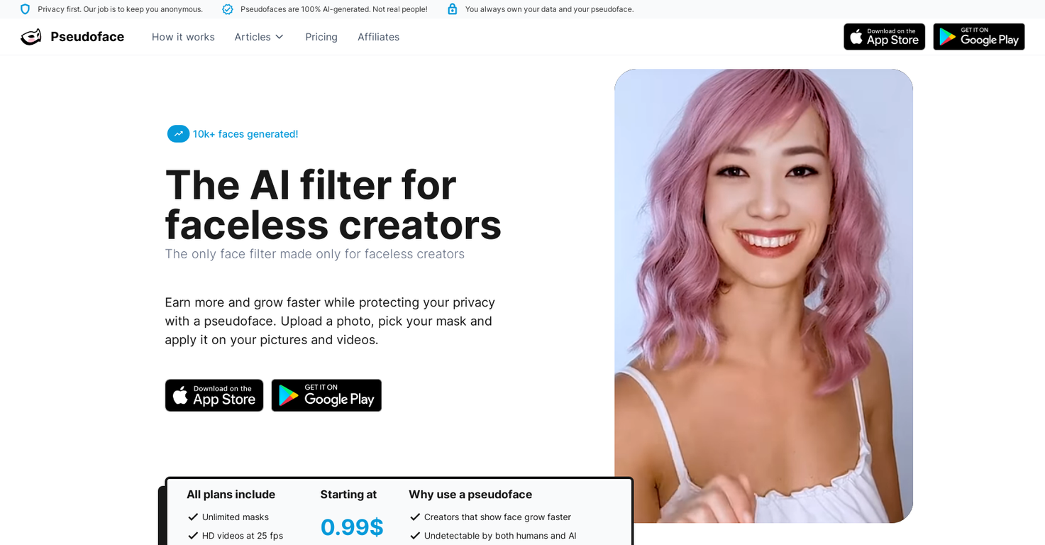 Pseudoface screenshot