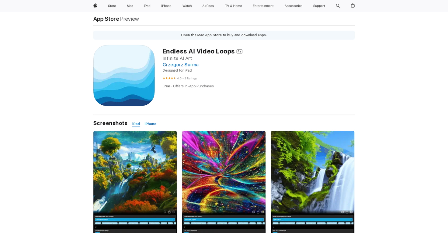 Endless AI Video Loops screenshot