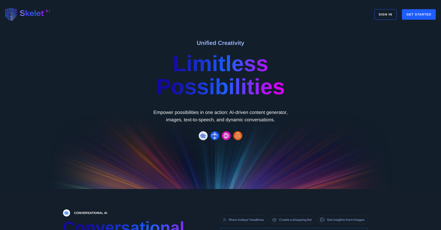 Skelet AI screenshot