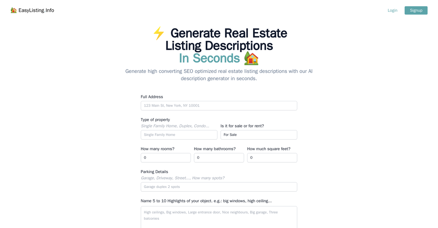Easylisting screenshot