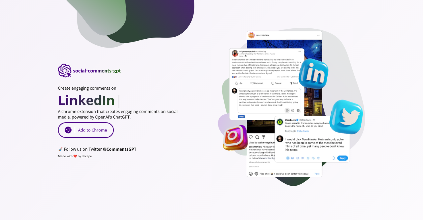 Social Comments GPT screenshot