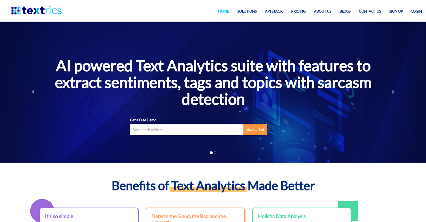 Textrics screenshot