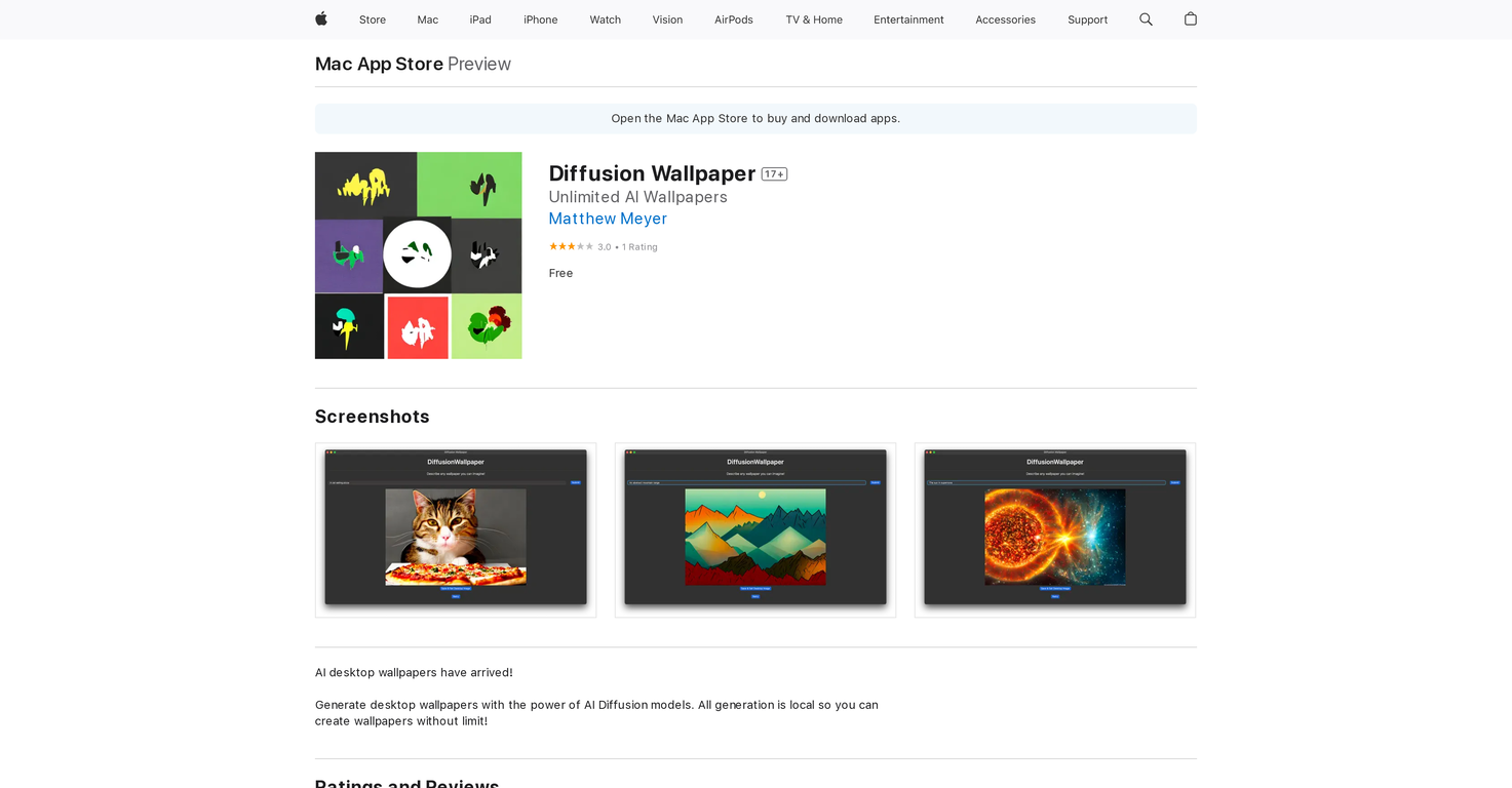Diffusion Wallpaper screenshot