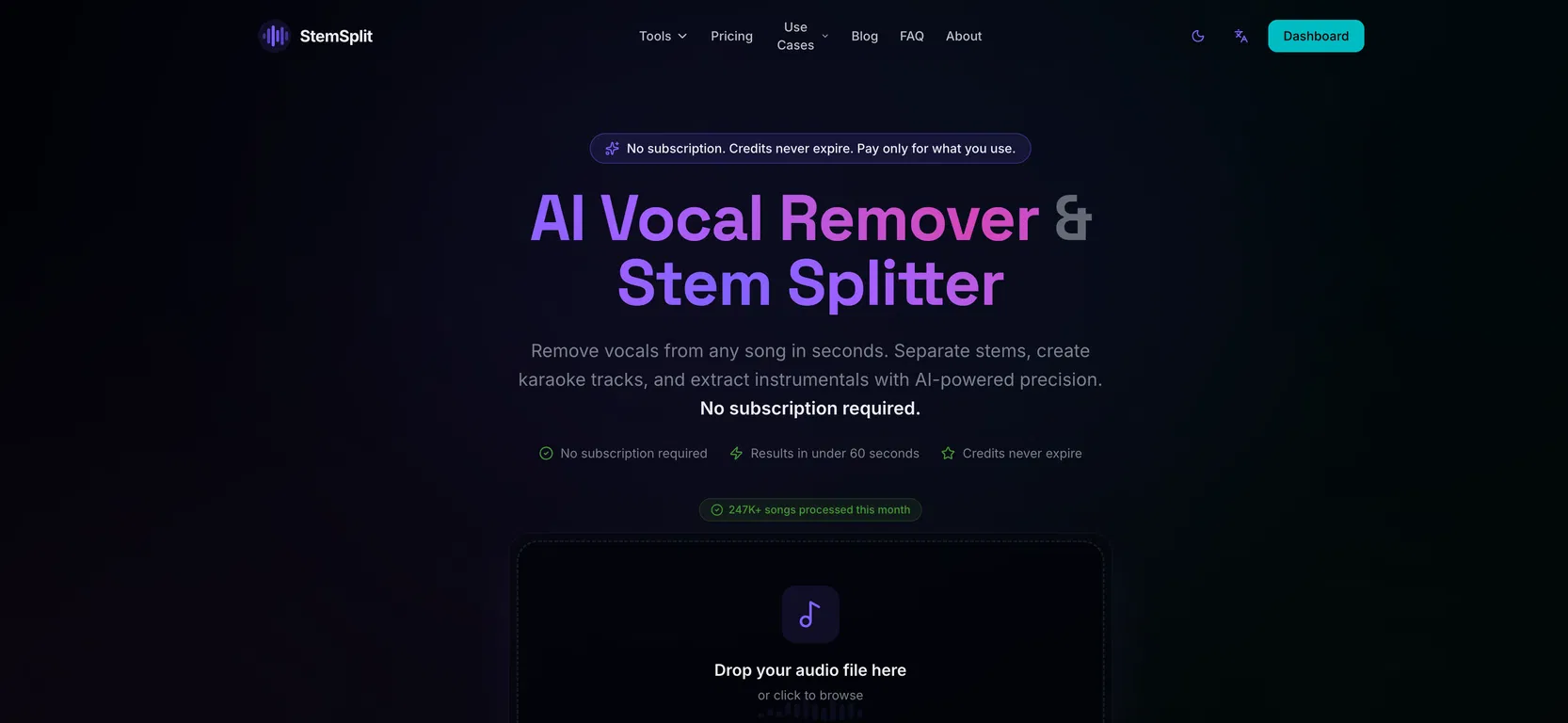 StemSplit screenshot