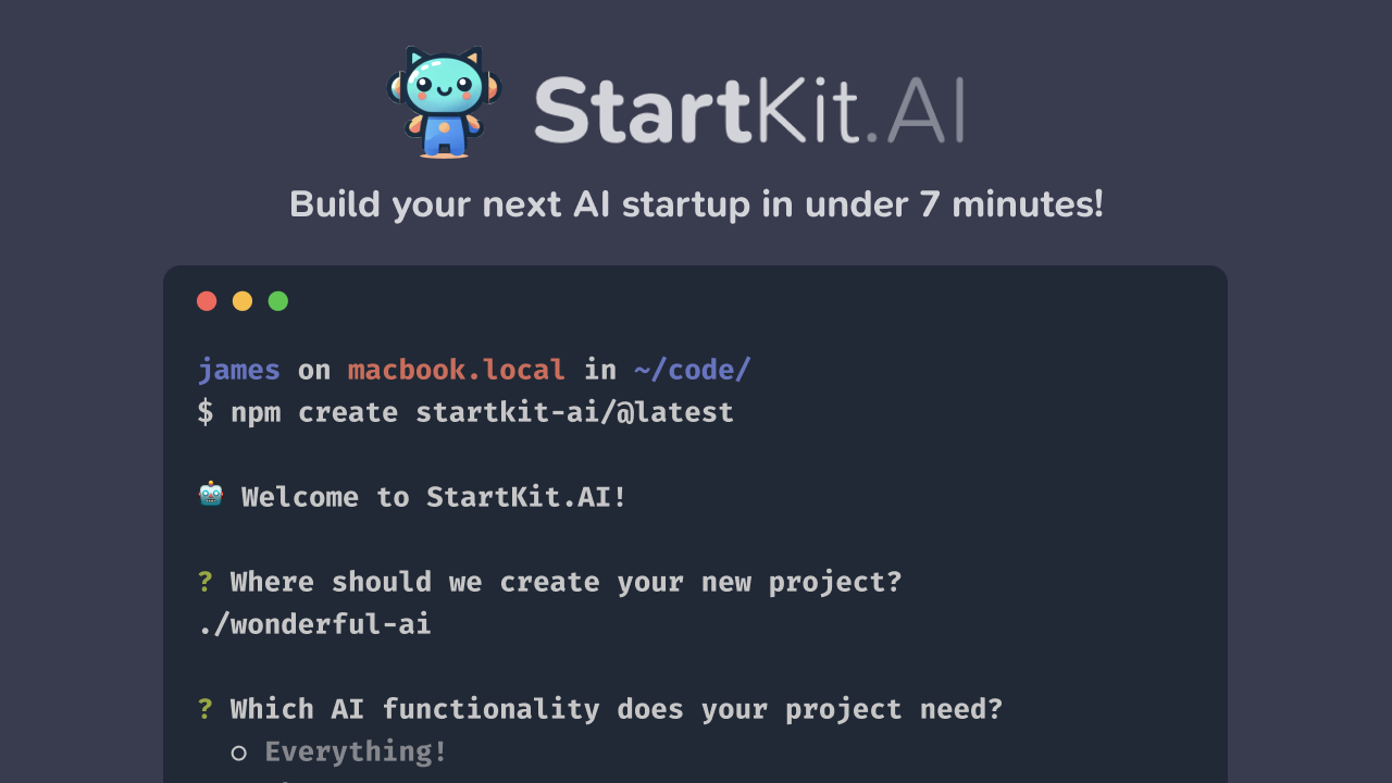 StartKit screenshot
