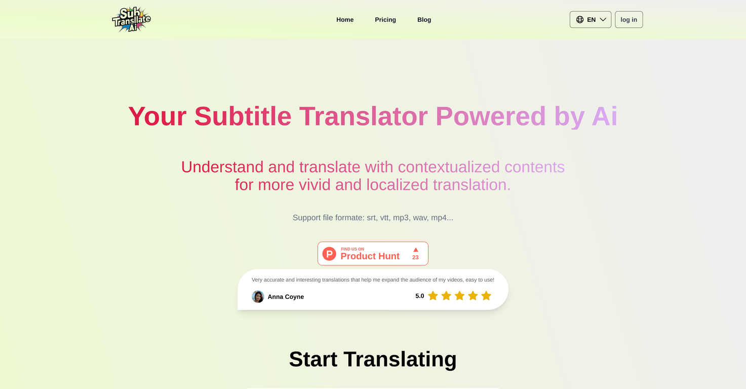 Sub Translate AI screenshot