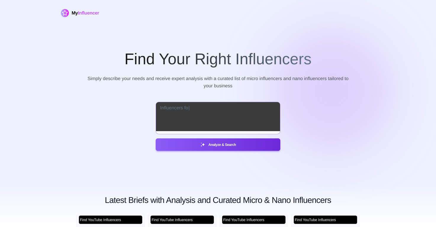 MyInfluencer screenshot