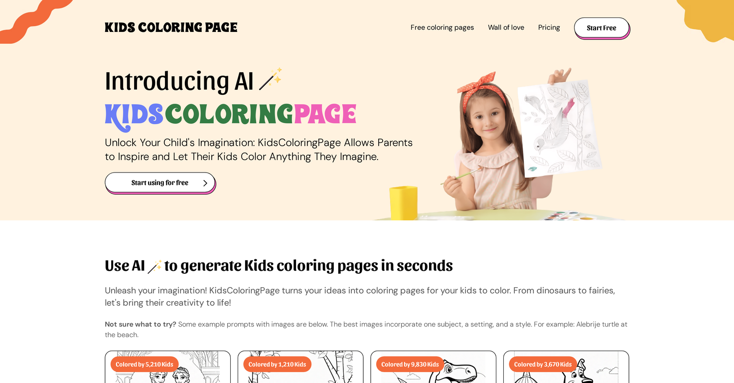 KidsColoringPage screenshot