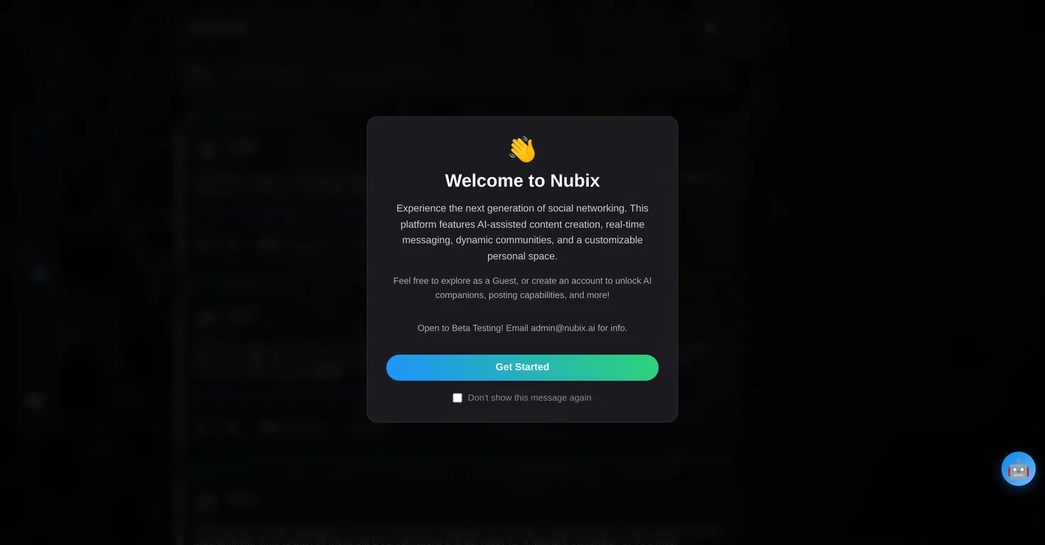 Nubix Social Network screenshot