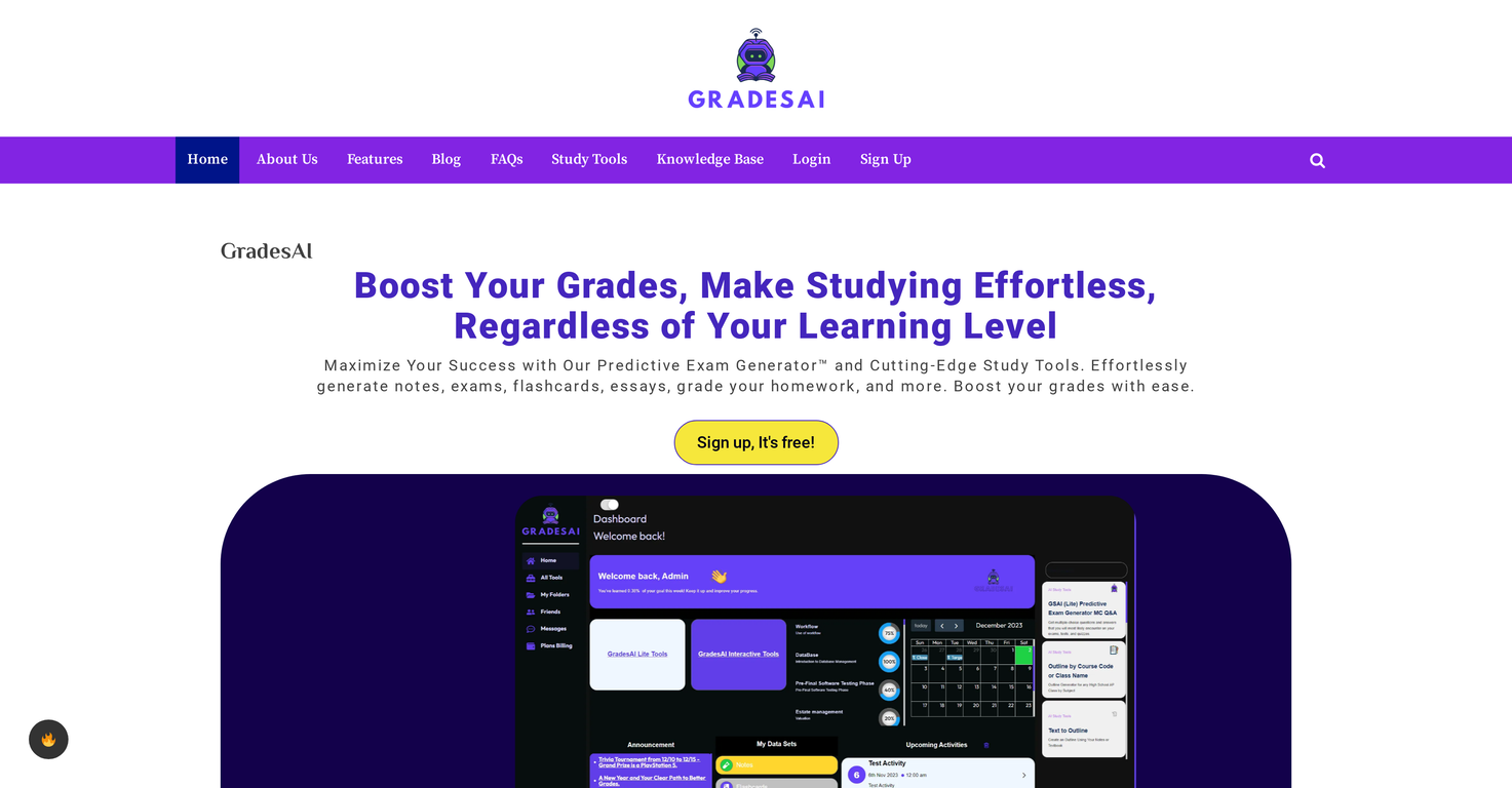 GradesAI screenshot