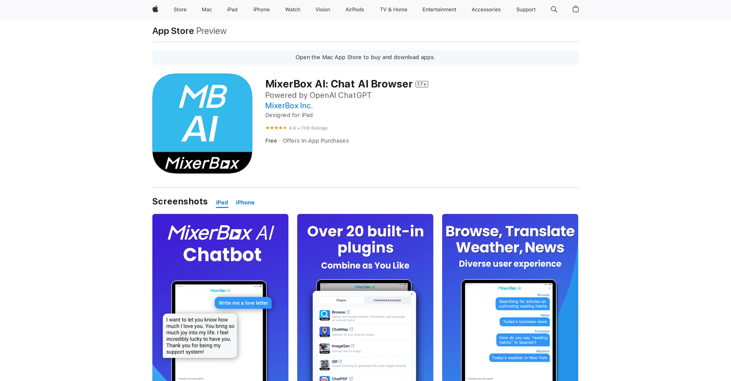 MixerBox Chat AI screenshot