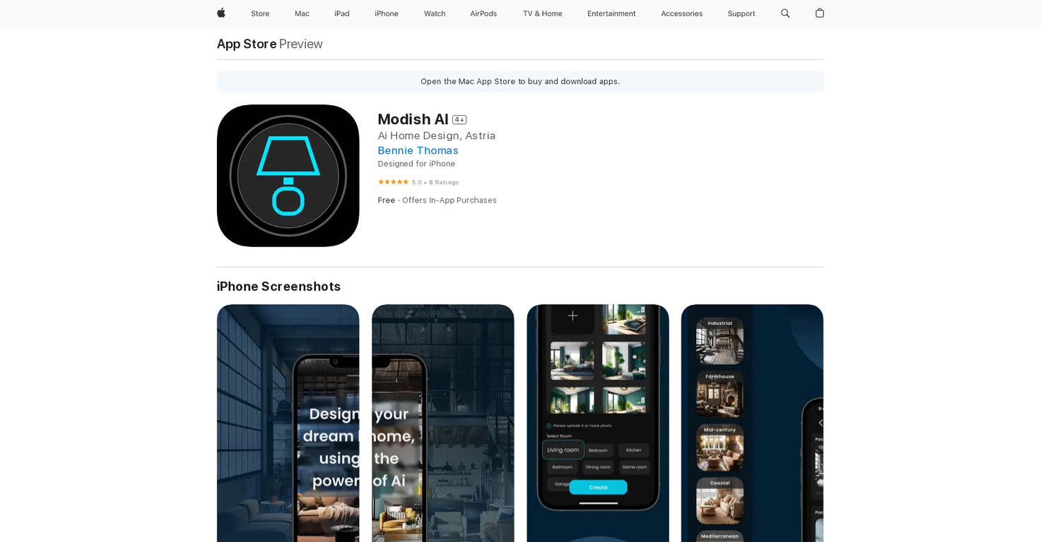 Modish screenshot