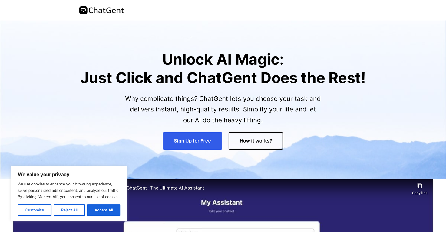 ChatGent screenshot