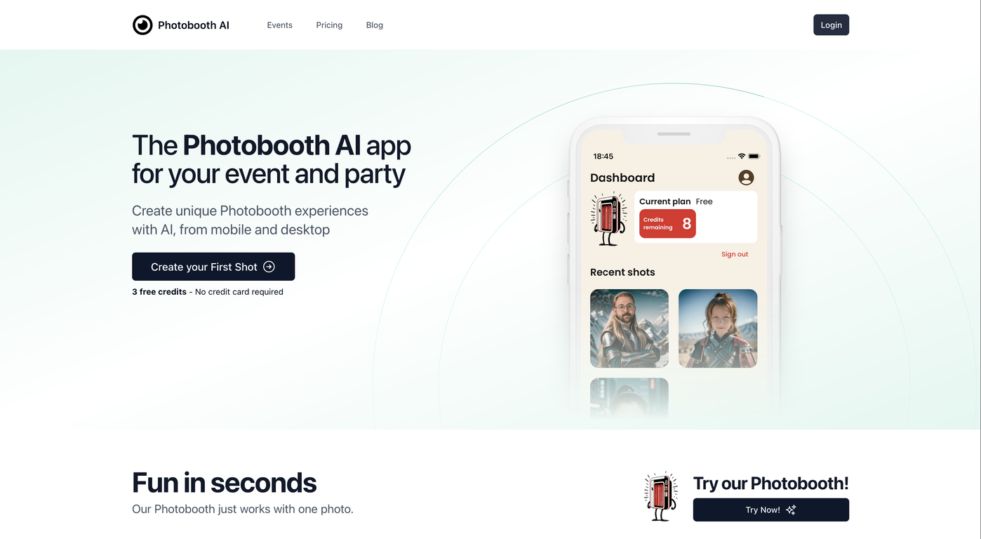 Photobooth AI screenshot