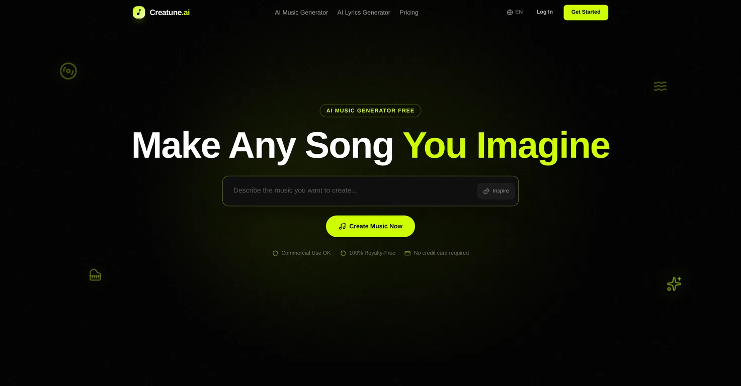 Creatune screenshot