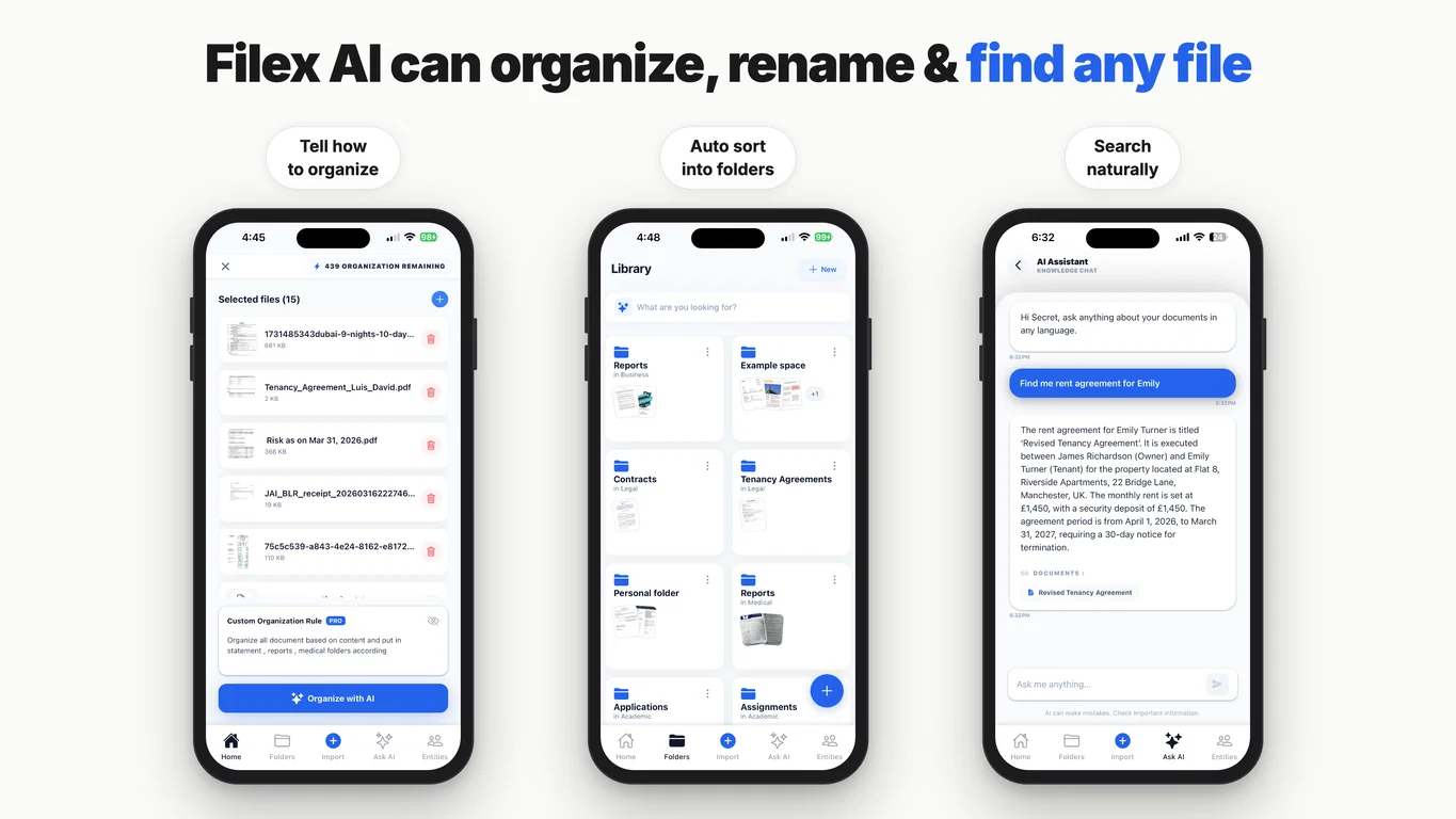 Filex AI screenshot
