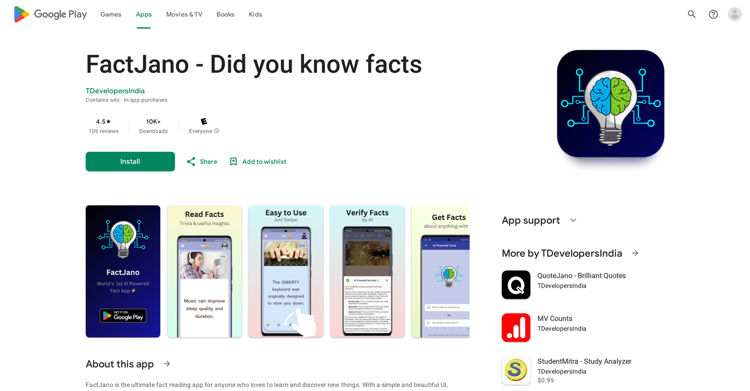 FactJano screenshot