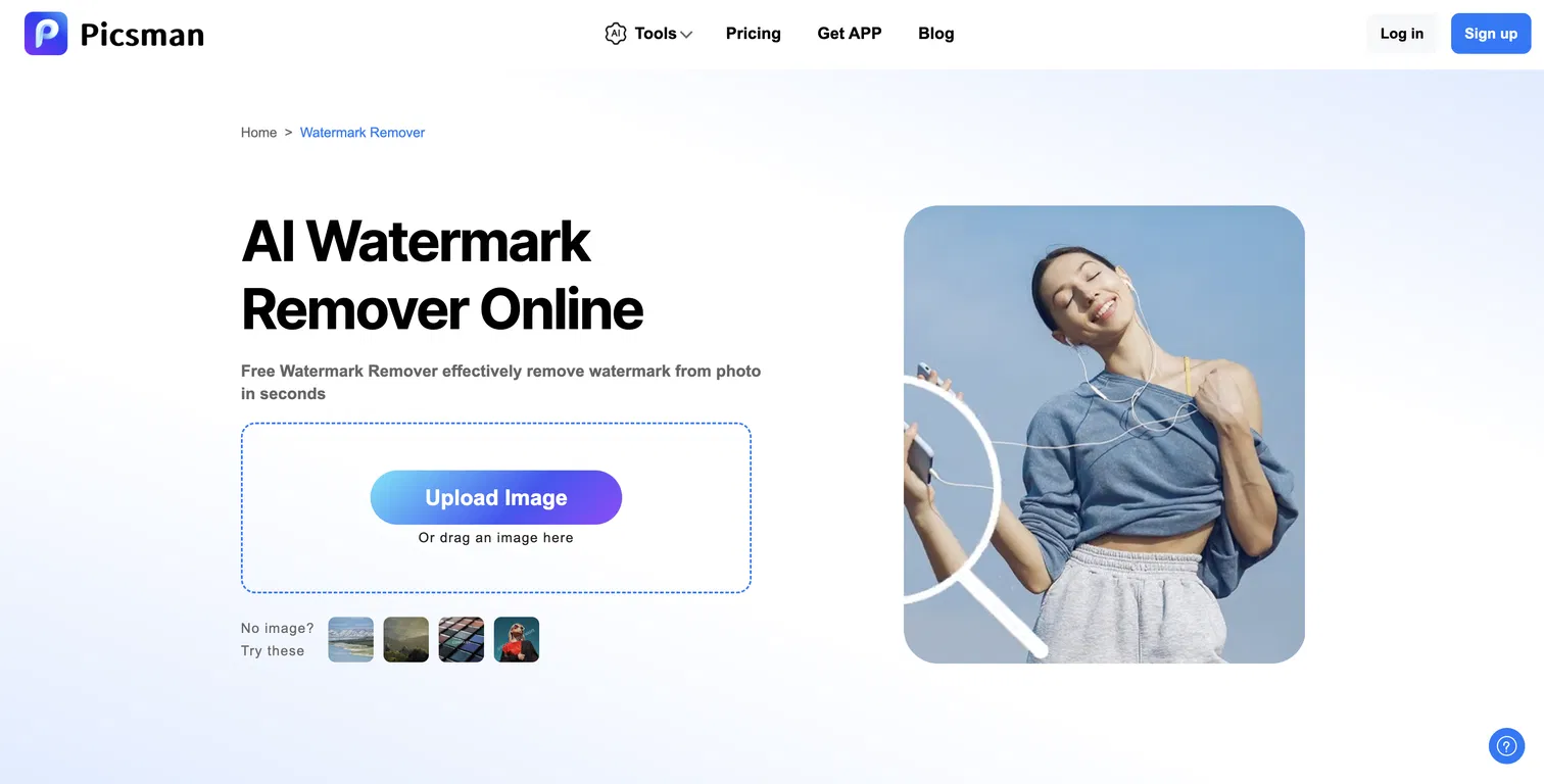 AI Watermark Remover | Picsman AI screenshot