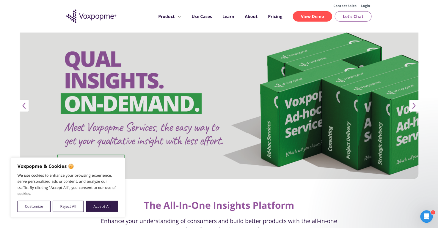 Voxpopme screenshot