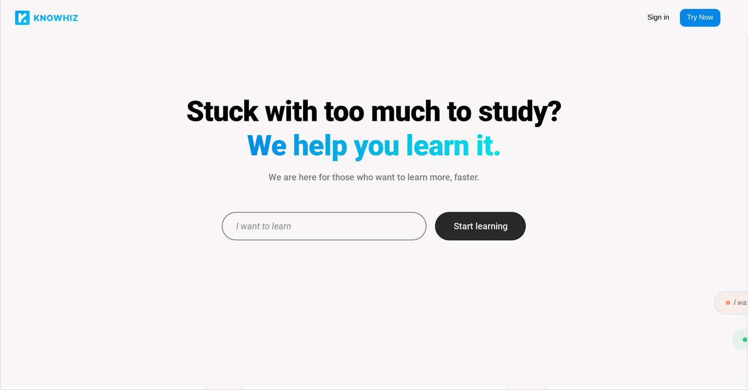 KnoWhiz screenshot