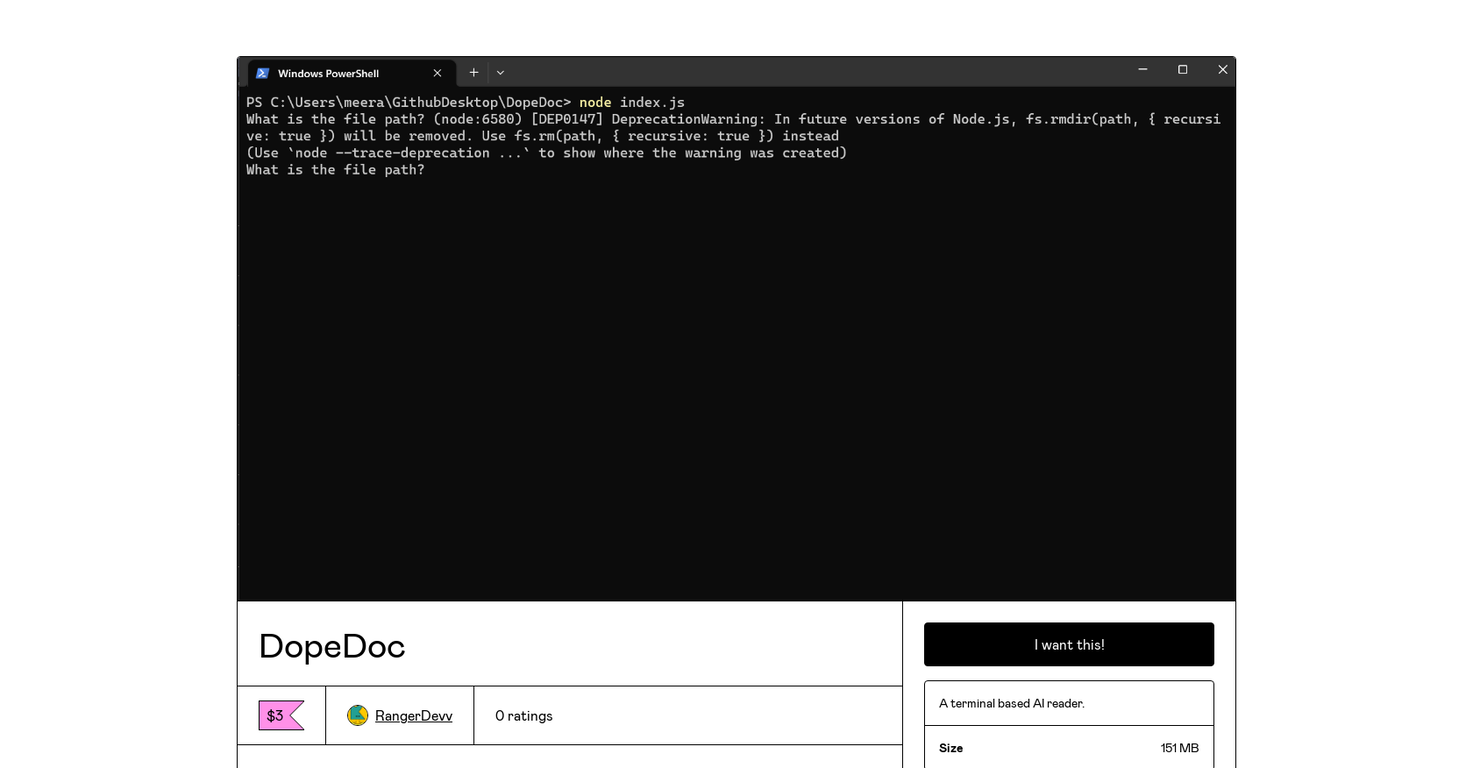 DopeDoc screenshot