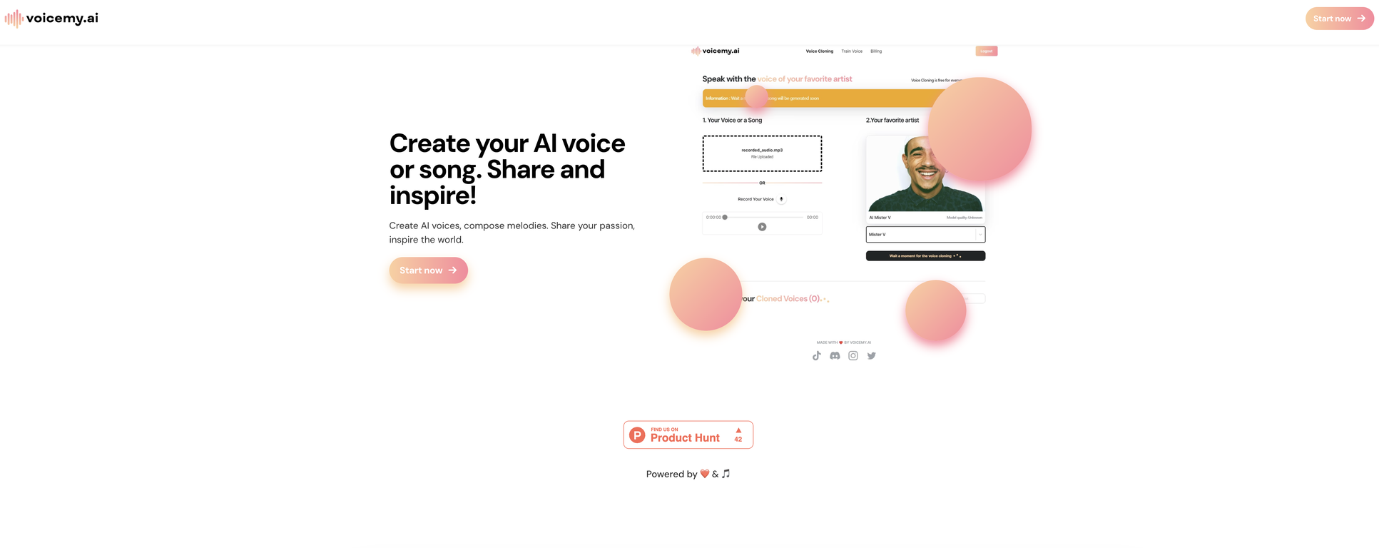 Voicemy screenshot
