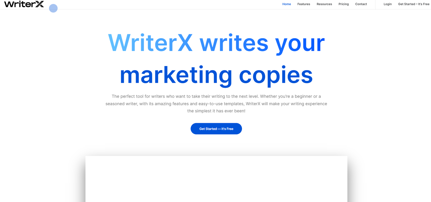 WriterX screenshot